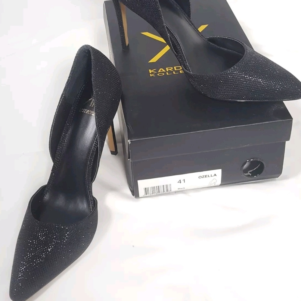 Kardashian Kollection D'Orsay Stiletto Shoes Black